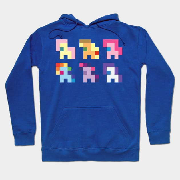 Pixel Ponies Hoodie by sambeawesome